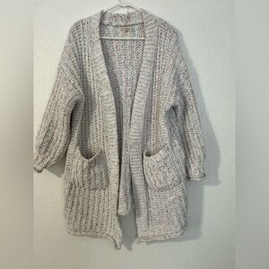 POL Cozy Knit Open-Front Sweater Small